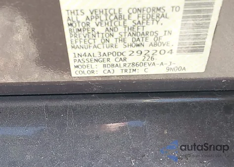 2013 Nissan Altima 2.5 S from USA, damaged, VIN 1N4AL3AP0DC292204